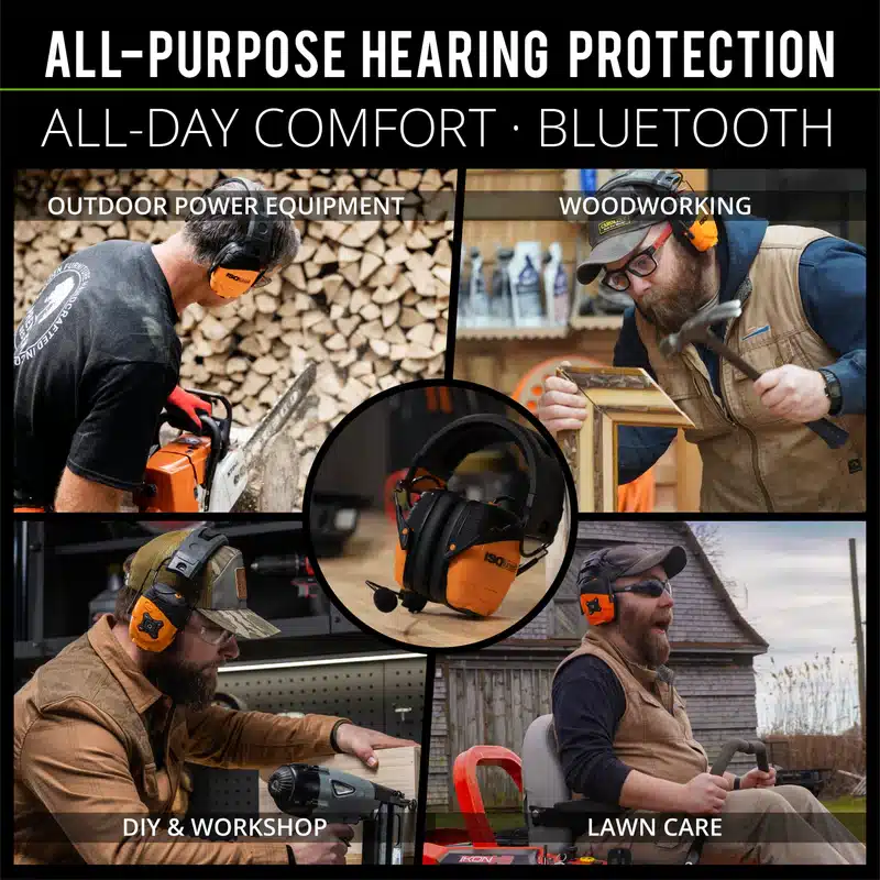 LINK 2.0 Bluetooth Earmuff - Safety Orange - Image 2